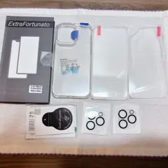 iPhone 15 Pro Max 対応クリアケース付レンズ保護フィルムセット