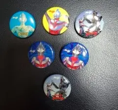 非売品☆レア　ウルトラマン缶バッジ、MEIJI、ウルトラマンダイナ、ティガ