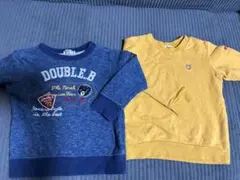 ミキハウス ダブルB トレーナー 2점 세트