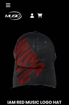 IAM RED MUSIC LOGO HAT