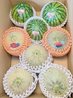 期間限定　食べ比べセット　甘い秀品　アンデスメロン　レノンハートメロン　スイカのサムネイル