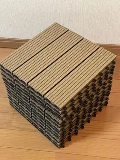 IKEA 木製デッキパネル ブラウン 54枚＆4枚セット - メルカリ