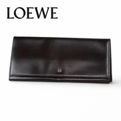 P738 美品 ロエベ 未使用保管品 アナグラム ロゴ入り 長財布 メンズのサムネイル