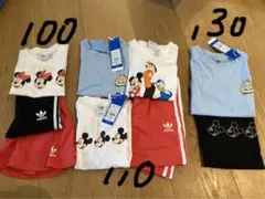 新品　adidas ディズニー　Tシャツ まとめ売り100・110・130cm