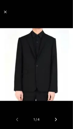 【超美品】17ss LADMUSICIAN 1Bジャケット　ネイビーブルー