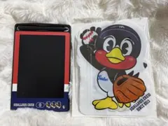 ヤクルトスワローズSWALLOWS CREW 電子メモ帳ペン付き・ジッパーバッグ