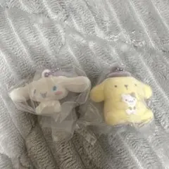 サンリオ ふわわフロッキーマスコットポムポムプリン シナモロール 2点セット①