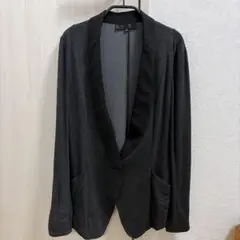 美品 アンタイトル テーラードジャケットM チャコールグレー オフィスカジュアル