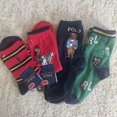 最終価格美品☆ POLO RALPHLAUREN ラルフローレン靴下4点セット☆