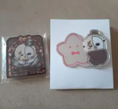 新品未開封◆まじかるちいかわ ステンドグラス風アクリルバッジ ミラーステッカー