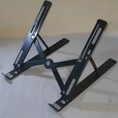 折りたたみ式　PC　タブレットスタンド　ダイソー　ブラック