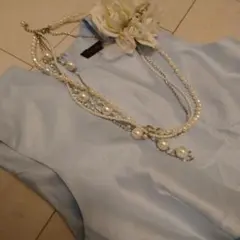 YUKI TORII✨水色 フォーマルドレス✨160cm✨百貨店購入✨一度着用