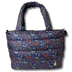 ROOTOTE ルートート キルティングバッグ フェザールー 花柄 ブルーのサムネイル
