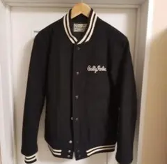 ワコマリア スタジャン ブルゾン ストライプ 美品 WACKO MARIA（ワコマリア）スタジャン 黒 サイズ:M メンズ