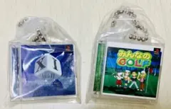 プレステ ゲーム パッケージ ミニチュア チャーム　みんなの ゴルフ XI