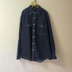 UNIQLO ダークブルー デニムシャツ