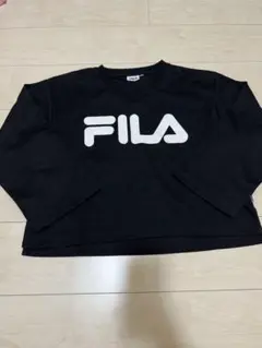 FILA 黒 Vネック トレーナー M