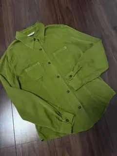 ブラウス 長袖シャツ　レディース　カーキ 秋