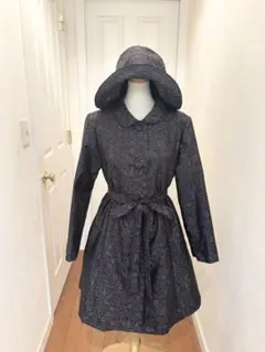 着物リメイク　ノーカラーコート＆ストール　　本場大島紬 コート・ジャケット 大島紬着物リメイクの通販 | iichi 日々の