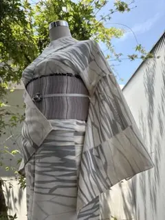 上質夏着物 絽江戸小紋落款 - メルカリ