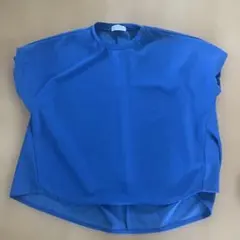 OPAQUE.CLIP 青 フレンチスリーブ Tシャツ