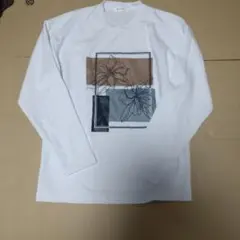 THE SHOP TK 花柄プリント ロングTシャツ M