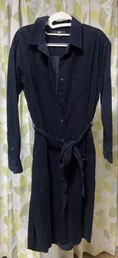 UNIQLO ネイビー シャツワンピース L