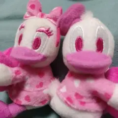 ミッキー ぬいぐるみ キーホルダー マスコット ピンク 天使 羽 ハート