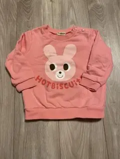 HOTBISCUITS うさぎプリント トレーナー 90