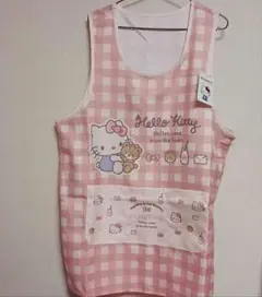 ハローキティ　エプロン　大人用　保育士　介護士　3L-4L 大きいサイズ