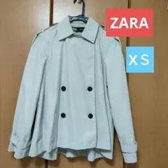 ZARA ショート丈 トレンチコート ベージュ　ザラ