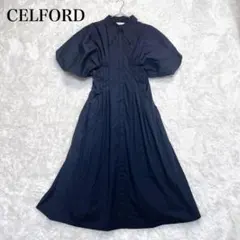 CELFORDセルフォード2WAYボウタイティアードワンピース BLK 36 - メルカリ