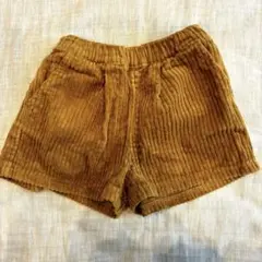 ブランシェス　コーデュロイショートパンツ　ブラウン 90cm
