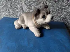 ちびハスキーのバブルヘッドぬいぐるみ フェルト生地