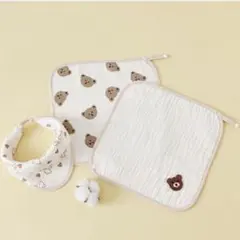 ベビー 赤ちゃん タオル スタイ 便利 くま かわいい