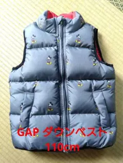 【美品】GAP　ミッキーコラボ　ダウンベスト
