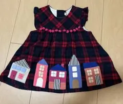み*や様 チェック柄フレアワンピース　かわいい　おしゃれのサムネイル