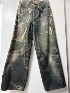 ACUOD by CHANU デニムパンツ チェーン装飾のサムネイル