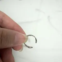 メッシュデザイン シルバーカラー リング