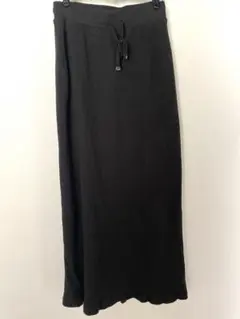 チャオパニックティピー リブ スカート ブラック ウエストゴム
