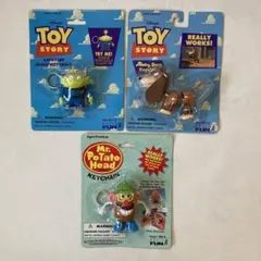 ディズニー　トイストーリー　リトルグリーンメン　スリンキー　キーホルダー