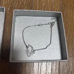 DIOR ディオール シルバー ダイヤモンド風ブレスレット