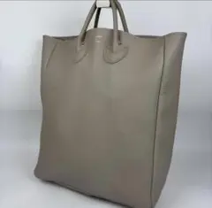 ヤングアンドオルセン レザー ハンド トートバッグ 大容量 グレー ロゴのサムネイル