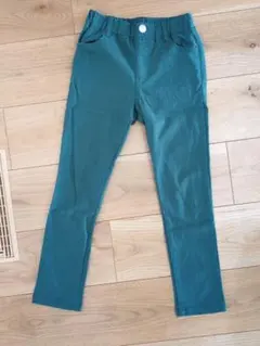 BREEZEグリーン130センチ冬用ズボン、裏地あったかパンツ