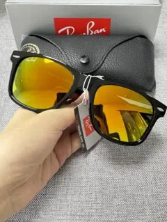 木村拓哉着用 Ray-Ban RB2140黒×ミラーイエロー 男女兼用サングラス