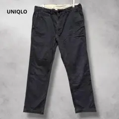 【ユニクロ】UNIQLO/スリムフィットチノ/グレー/ウエスト82/レングス76
