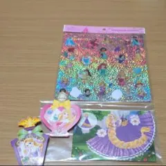 ディズニープリンセス ホログラムステッカーセット　メモ