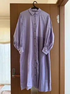 プリーツワンピース ロングワンピース