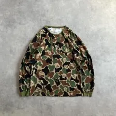 RIPNDIP ウッドランドカモ カモフラ 迷彩 ロンT カットソー L 古着