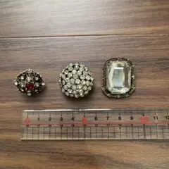 ヴィンテージ風ブローチ3点セット